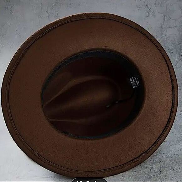 Fedora Brown Hat Unisex Classy Chic Men Women - Picture 5 of 11